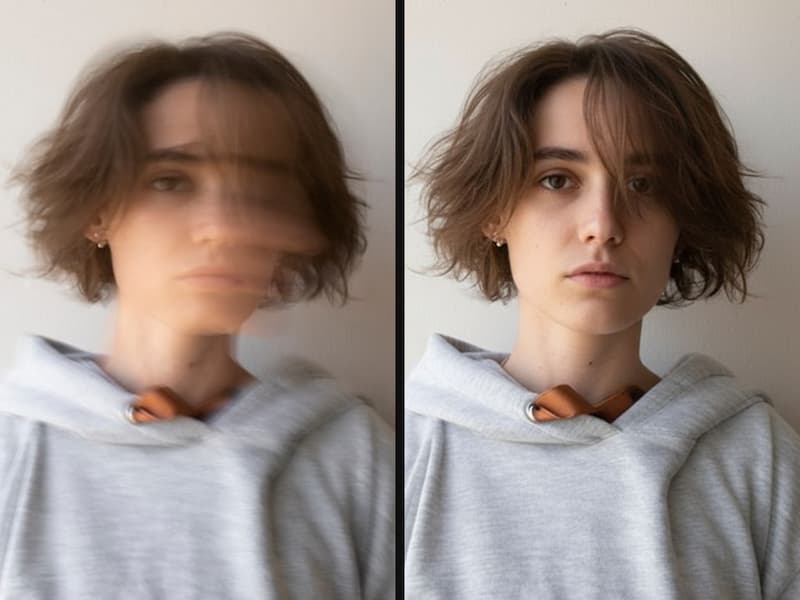 Generative Reconstruction vs. Simple Sharpening